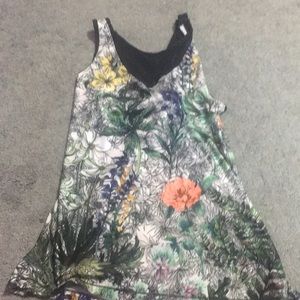 Floral athletic tank